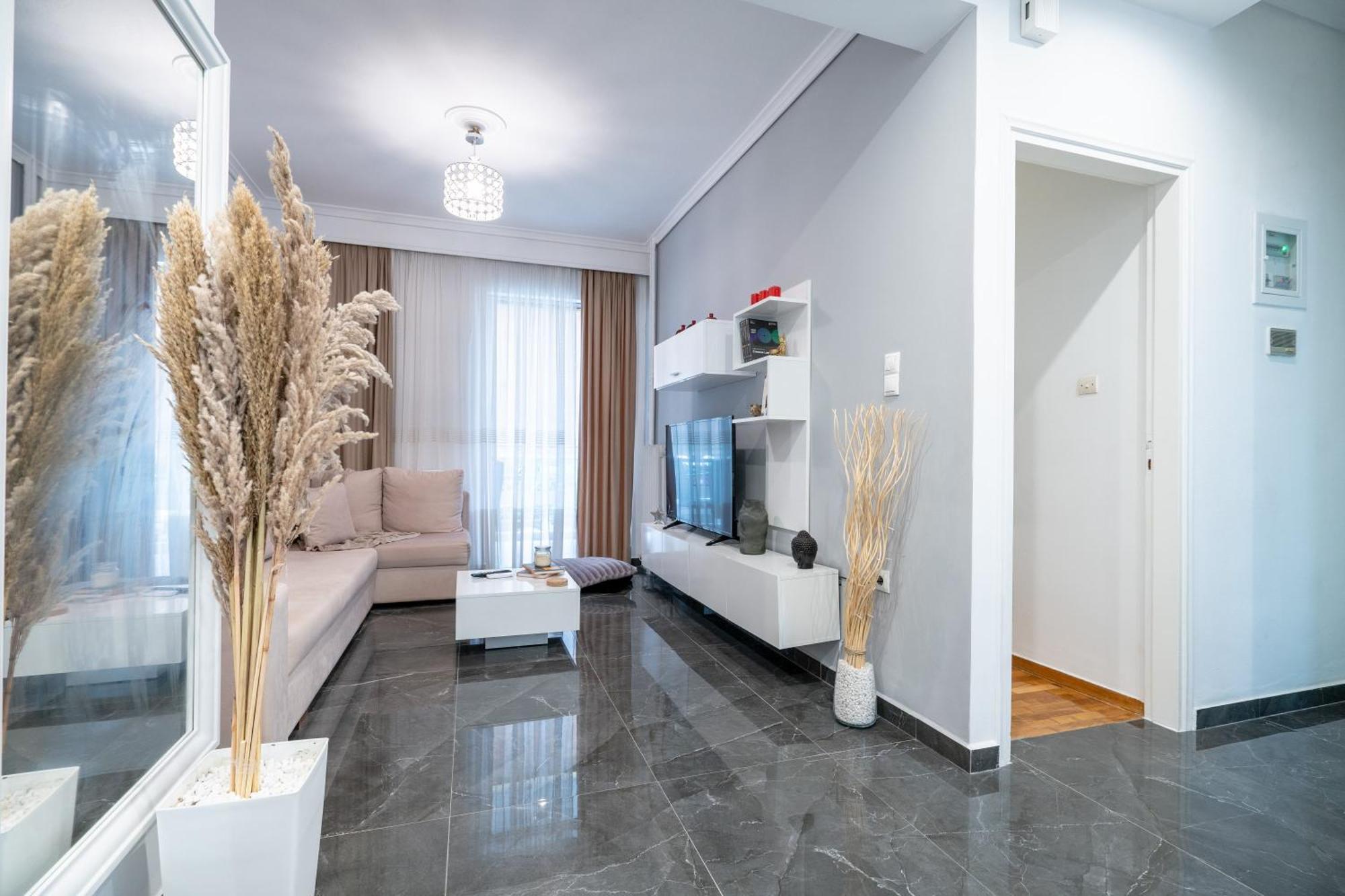 Neo Irakleio Train St. 1 Bedrm 4 Pers. Apartment Atina Dış mekan fotoğraf